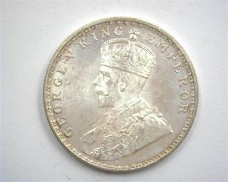 India 1920 - C Silver Rupee Gem Uncirculated