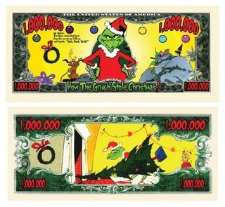 Set Of 100 - The Grinch Million Dollar Bill