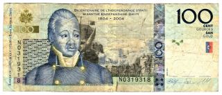 Haiti 2010 100 Gourdes Banknote " 2004 Commemorative Issue " Pick 275c [31]