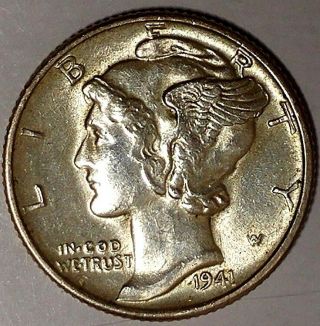 1941 - P 10c Mercury Dime 17lca2710 - 1 90 Silver Only 50 Cents For
