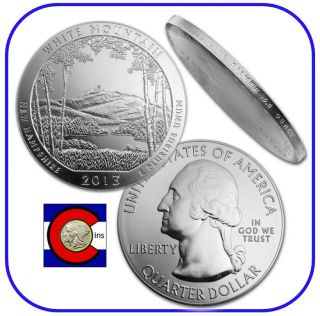 2013 White Mountain Nh 5 Oz Silver America The (atb) Coin In Airtite