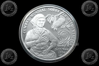 10 Pesos 1996 (f.  A.  O.  - Fao) Silver Commemorative Coin (km 588) Proof