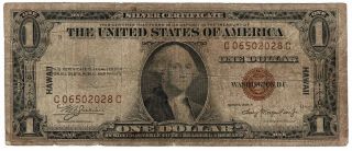 Series 1935 - A United States $1 One Dollar Hawaii Emergency Silver Certificate