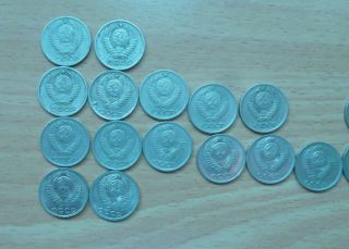 USSR 24 coins of 10 kopecks from 1961 to 1991.  All years are different. 5