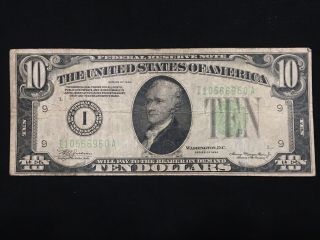 1934 $10 Federal Reserve Note Minneapolis Minnesota 3