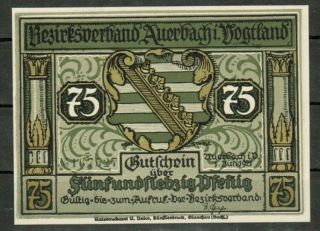 Germany (weimar Republic) 75 Pfennig Notgeld,  1921,  Unc World Currency