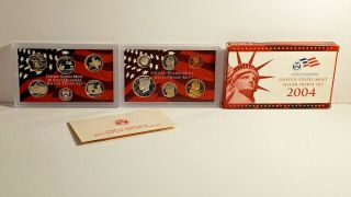 2004 United States Silver Proof Set - Includes Box &