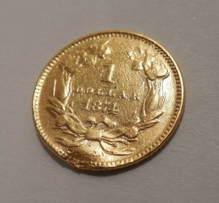1874 - Liberty Head Gold Dollar - $1 - Type 3 - U.  S.  Gold Piece - U.  S.  Gold Coin 3