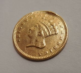 1874 - Liberty Head Gold Dollar - $1 - Type 3 - U.  S.  Gold Piece - U.  S.  Gold Coin 7