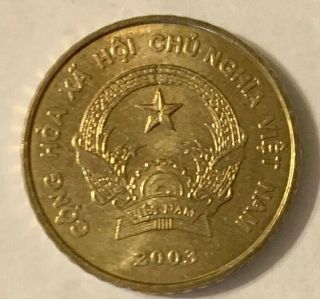 2003 Vietnam 5000 Dong Coin.  Unc.  Very Rare