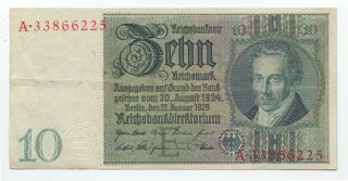 Germany 10 Reichsmark 1929,  P - 180