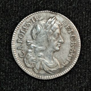 1673 Great Britain 4 Pence,  Charles Ii