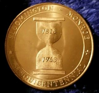 1968 Bloomington Indiana Sesquicentennial Souvenir Half Dollar Token