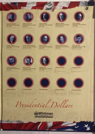 U.  S.  PRESIDENTIAL DOLLARS - WALL HANGER - 2007 - 2015 DATE SET GREAT GIFT 5
