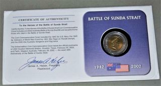 Australia 2002 5 Dollars in Postal Cover - Battle of Sundra Strait Commemorative 2