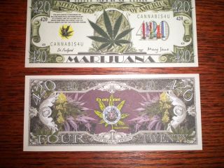 Medical Marijuana 420 Dollar Bills 100 Bundle 2