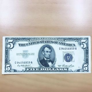 Usa United States 5 Dollars 1953 Xf