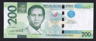 " 2016f " Philippines 200 Pesos Ngc Star (replacement) Banknote Uncirculated