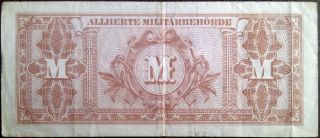 Nazi Germany banknote - 100 hundert mark - year 1944 - Allied Military Currency 2