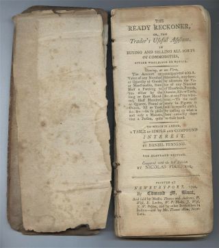 1794 Ready Reckoner,  Daniel Fenning,  Coin Chart,  Interest,  Other Merchant Tables