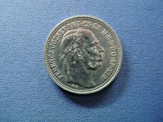 1914 Hungary - 1 Korona - I.  Ferenc József Franz Joseph I - Silver Coin - 47526