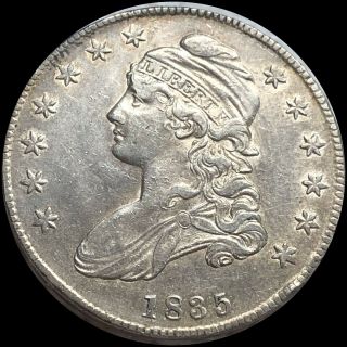 1835 Capped Bust Half Dollar Nearly Uncirculated Silver Coin