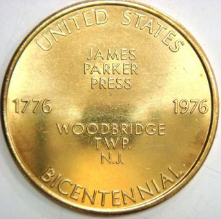 Woodbridge Twp.  N.  J.  1776 - 1976 U.  S.  Bicentennial,  Middlesex County Coin Club