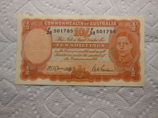 Commonwealth Of Australia 10 Shillings King George V1
