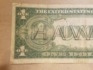 1935 A Hawaii $1 Emergency Note WWII WW2 World War Two Relic Fr.  2300 5