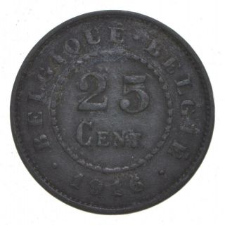 World Coin - 1916 Belgium 25 Centesimi - 6.  7 Grams 046