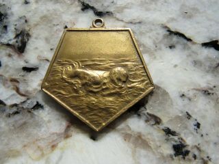 Vintage Swimming Sport Medal Award Pin Gold Metal 1927 Boys 220 Yds.