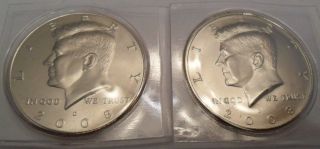 2008 P & D Kennedy Half Dollar Set (2 Coins) Cello