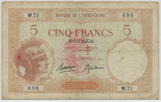 (s) 612231 - 146 Hebrides 5 Francs Nd (1941),  P.  4