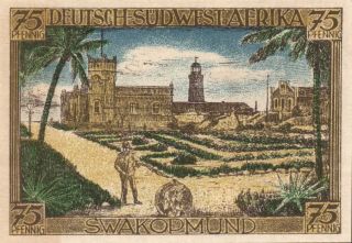 Germany Colony / South - West Africa - 75 Pfennig 1922 Notgeld Aunc