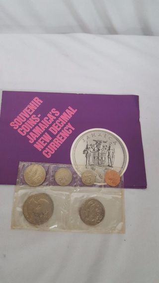 Royal 1969 Jamaica Souvenir Coins,  The Decimal Currency,  Uncirculated