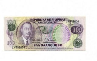 Bank Of Philippines 100 Pesos 1978 Vf
