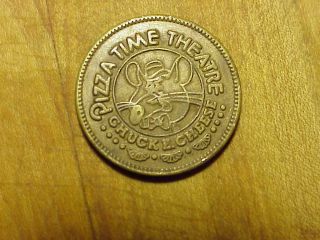 Vintage 1982 Chuck E Cheese Pizza Time Theatre 25 Cent Play Token Coin 161