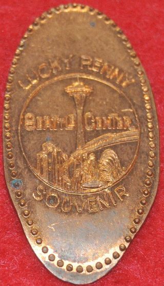 Unlisted Elongated Cent Lucky Penny Seattle Center Souvenir 1963