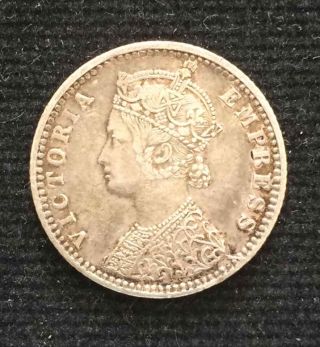 1897 British India 1/4 Rupee Victoria (km 490) - Xf,  -