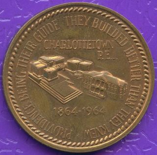 Vintage 1964 Prince Edward Island Charlottetown 1864 - 1964 Coin Token 32 Mm Dia