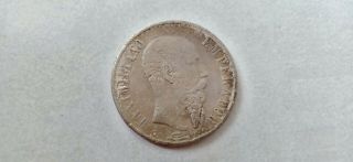 1866 Emperor Emperador Maximiliano 1 Peso Mexico Empire Large Big Silver Coin