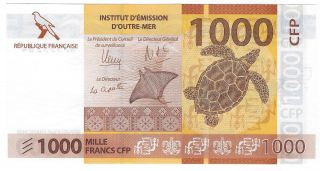 French Pacific Territories,  2014 1,  000 Francs P - 6 ( (unc))