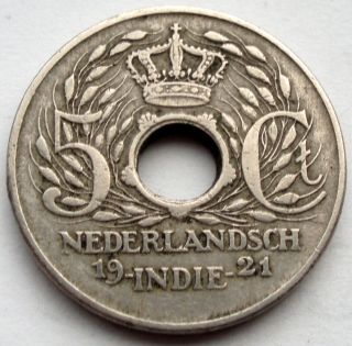 Netherlands East Indies 5 Cents 1921 Km 313 Ii5.  5