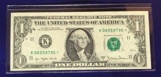 1977 A $1 Federal Reserve Dallas Cu Unc Star Gem Possibly An Error