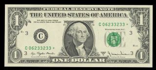 1977 - A $1 Federal Reserve Star Note - Fr 1910 - C Philadelphia