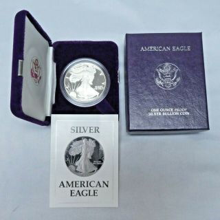 1987 $1 American Eagle Proof Silver Dollar And
