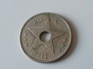Belgian Congo 20 Centimes 1911 (o)