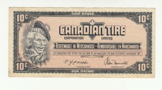 Canada Tire Money 10 Cents Circ.  @