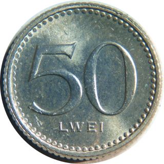 Angola 50 Lwei 1975 (77) Km 90 Copper - Nickel Unc Grade T25