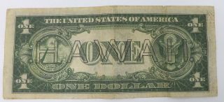 1935 A $1 One Dollar Brown Seal Hawaii Silver Certificate F - 2300 U Grade It Q6 2